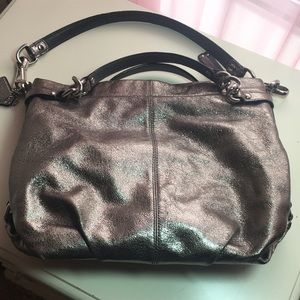 Coach hobo pewter